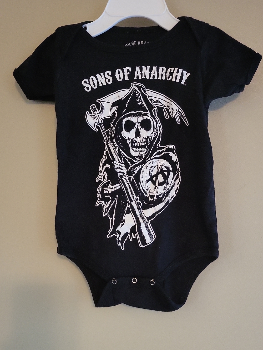 Sons Of Anarchy black onesie/bodysuit